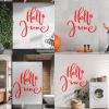 Hand-Drawn Typography "Hello June" Wall Decal, Red, 42 x 43 cm view 4