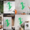Vinyl Wall Decal, Lady Justice, Symbol of Equality, 50.4 x 72 cm, Waterproof, Green view 4