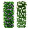 Expandable Artificial Green Wall Panels with Flowers view 1