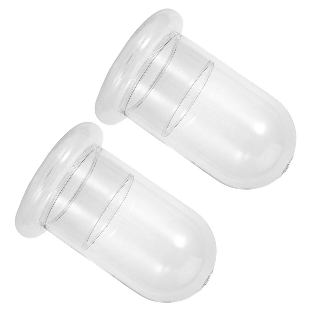 Moss Glass Bottles, 2-Pack, 8 mm Hole, Borosilicate Glass