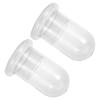 Moss Glass Bottles, 2-Pack, 8 mm Hole, Borosilicate Glass view 1