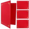 Back-to-School Party A4 Certificate Covers, Red, 4-Pack, Paper view 1