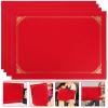 Back-to-School Party A4 Certificate Covers, Red, 4-Pack, Paper view 4
