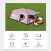 Luxury Camping Tent, Large Family Tent with 2 Bedrooms and Living Room, Beige, L view 3