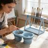 Generic Art Brush Organizer, 8.78-Inch Foldable Silicone view 2
