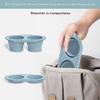 Generic Art Brush Organizer, 8.78-Inch Foldable Silicone view 3