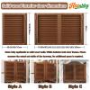 Solid Wood Saloon Swinging Door, Cowboy Bar Door, White, 45 x 70 cm (Single Door) view 3