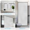Frosted Privacy Window Film 140 x 150 cm, Static Cling, UV Protection, White view 2