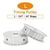 1pc L-24T Timing Pulley, 8/10/12/14/15/16/17/18/19/20 mm Bore, 9.525 mm Pitch, AF Profile, for L Rubber Belt (19 mm, 1pc/21 mm) view 2