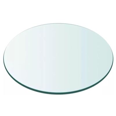 75 cm Round Clear Tempered Glass Tabletop