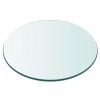 75 cm Round Clear Tempered Glass Tabletop view 1