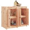 Teenpull Outdoor Kitchen Cabinet, Solid Untreated Pine, 106 x 55 x 92 cm view 3