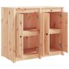 Teenpull Outdoor Kitchen Cabinet, Solid Untreated Pine, 106 x 55 x 92 cm view 4
