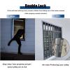 Custom-Fit Folding Aluminum Alloy Window Security Grille, Vertical Design with Locks, 76 x 83.8 cm view 3