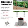 Round Stainless Steel Surface-Mount Post Holder, 30/80/120 mm High, for Stair, Deck and Balcony Railings, with Screws (D 35 mm, H 50 mm) view 2