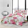 All-Season Quilted Comforter Set, 135 x 200 cm, Cream view 2