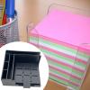 Gcljlmy Sticky Note Dispenser with Stencils, Black view 2