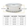 1pc 8M30T Timing Pulley, 12–40 mm Bore, 8 mm Tooth Pitch, 40 mm Belt Width view 3
