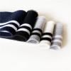 100 x 6 cm Ribbed Knit Fabric Strip, Gray/Black view 3