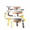 Naroote Stainless Steel Putty Finishing Tool Set, Ergonomic Handle for Detailed Corner Work on Large Surfaces, 9-Piece Drywall Tool Set for Professionals view 2