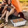 Charcoal Grill - Foldable Stainless Steel Grill for Outdoor Cooking view 2