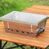 Charcoal Grill - Foldable Stainless Steel Grill for Outdoor Cooking view 3