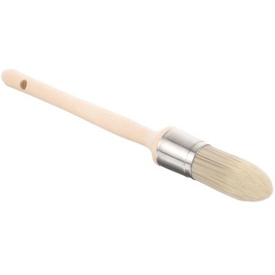 MAGICLULU Round Trim Brush with Wooden Handle