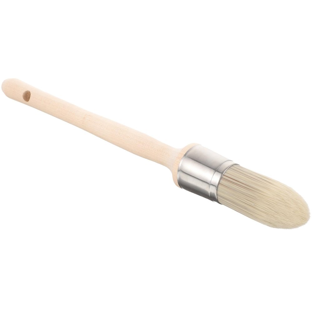 MAGICLULU Round Trim Brush with Wooden Handle