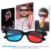 3D Glasses, 10-Pack, Red/Blue ABS/PE for Movies and Games view 4