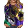 Women's Long-Sleeve 3D-Print Carnival Y2K Top view 1