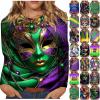 Women's Long-Sleeve 3D-Print Raglan Crew-Neck Top view 2