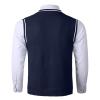 Men's V-Neck Striped Knit Vest, Slim Fit view 4
