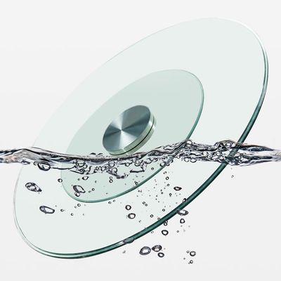 Lazy Susan Turntable, 101.6 cm, Tempered Glass, Round Serving Tray for Dining Tables (85 cm)