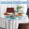 Lazy Susan Turntable, 101.6 cm, Tempered Glass, Round Serving Tray for Dining Tables (85 cm) view 2