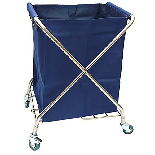Foldable Laundry Basket Sorter with Removable Canvas Liner and Wheels, 100 kg Capacity