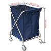 Foldable Laundry Basket Sorter with Removable Canvas Liner and Wheels, 100 kg Capacity view 2