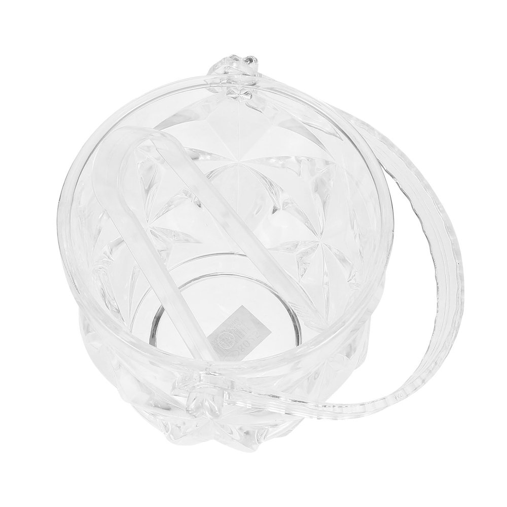 Uonlytech Acrylic Ice Bucket with Handle and Ice Tongs for Bars