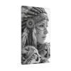 Light Switch Cover with Indigenous Woman and Leopard Pattern, Single Toggle, 1-Gang, 4.5 x 2.8 in view 2