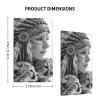 Light Switch Cover with Indigenous Woman and Leopard Pattern, Single Toggle, 1-Gang, 4.5 x 2.8 in view 4