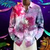 Men's Sequin Glitter Shirt, 80s Disco Party Costume view 2