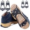 2-Piece Winter Shoe Spikes, Slip-Resistant Traction Cleats with Stainless Steel Spikes, Sizes L and M view 1