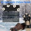 2-Piece Winter Shoe Spikes, Slip-Resistant Traction Cleats with Stainless Steel Spikes, Sizes L and M view 2