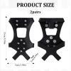 2-Piece Winter Shoe Spikes, Slip-Resistant Traction Cleats with Stainless Steel Spikes, Sizes L and M view 3