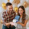 Litvana Leather Surprise Box with Mini Rose, 2-Pack, Money Gift Pull-Out Box, Blue view 2