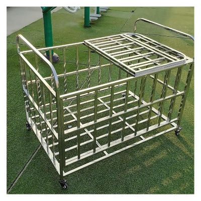 Stainless Steel Sports Ball Rack with Wheels