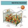 Stainless Steel Sports Ball Rack with Wheels view 2