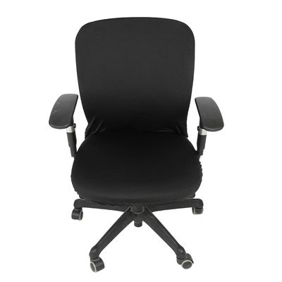 Walfront Stretchable Office Chair Cover, Universal Fit, Polyester, Black