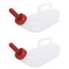 Toddmomy 2-Pack 2 L Milk Bottles for Livestock, Calf and Sheep Feeding, with Nipples view 1