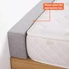 Bed Gap Filler for Mattresses 90–220 cm, 45D High-Density Foam Mattress Extension, Removable Washable Cover, Dark Gray, 135 x 20 x 20 cm view 3