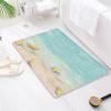 Luffa Shower Mat, Non-Slip, 80 x 120 cm, PVC, Yellow/Beige/Cyan view 1